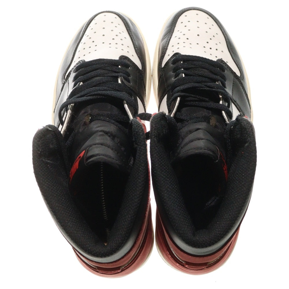 NIKE(ナイキ) AIR JORDAN 1 RETRO HIGH TRACK RED エアジョーダン1 トラックレッド ハイカットスニーカー レッド/ブラック US8.5/26.5cm 555088-112