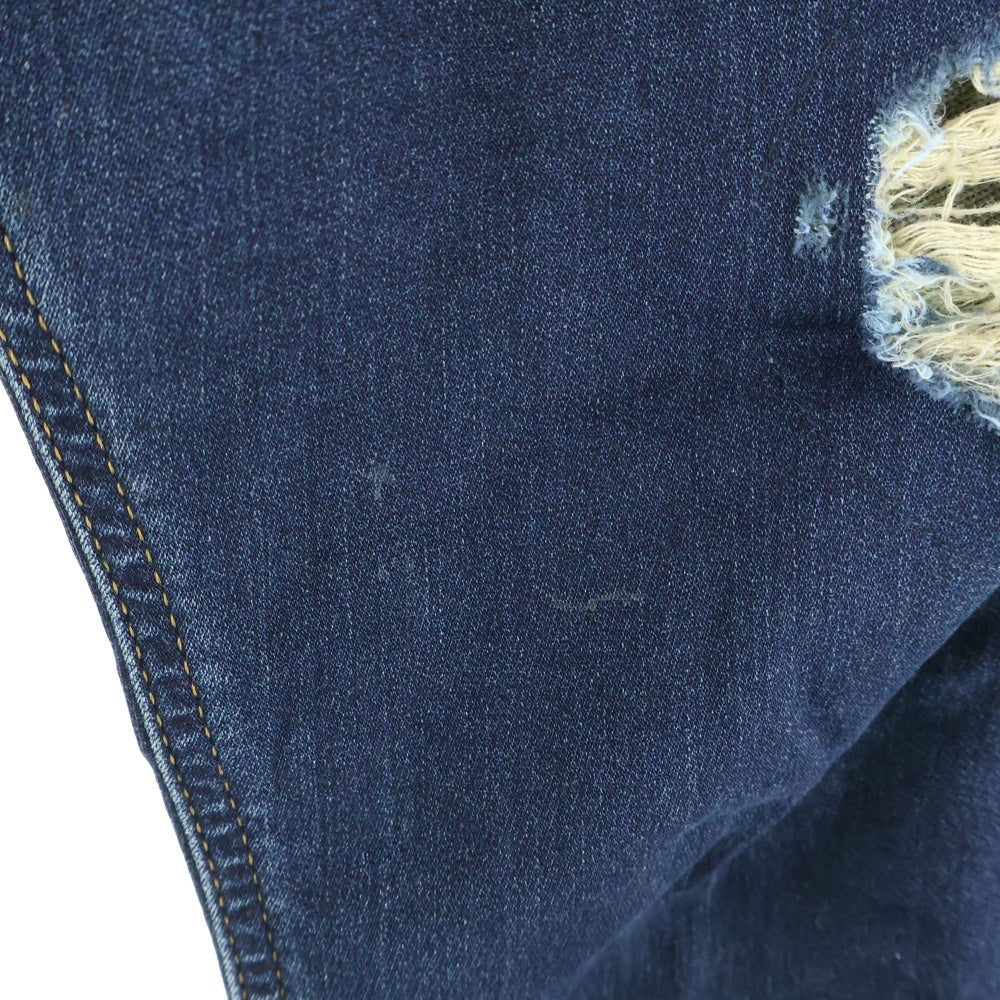 DIESEL(ディーゼル) KROOLEY-NE ダメージ加工 スリムフィット デニム イージーパンツ インディゴ 00621