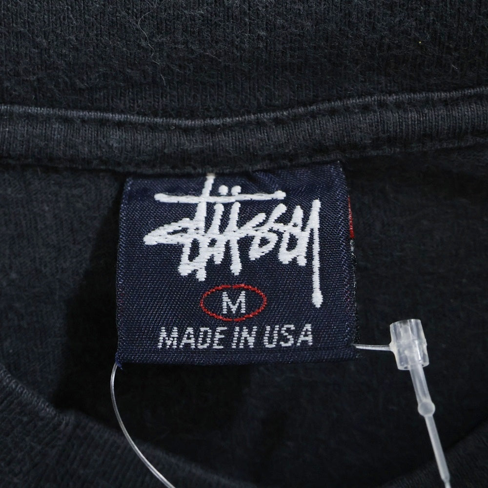 STUSSY(ステューシー) 90S OLD STUSSY DRAGON TEE ドラゴン バックプリント 半袖Tシャツ カットソー ブラック 紺タグ