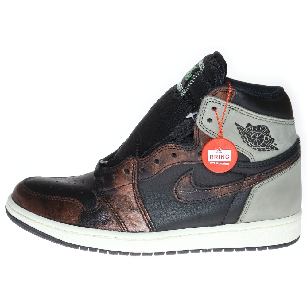 NIKE(ナイキ) AIR JORDAN 1 HIGH OG RUST SHADOW エアジョーダン1 ラストシャドー ハイカットスニーカー ブラック/グレー US9.5/27.5cm 555088-033