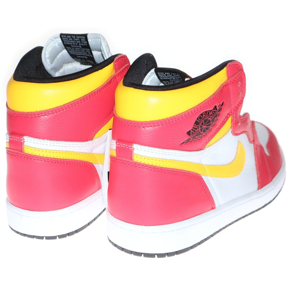 NIKE(ナイキ) AIR JORDAN 1 RETRO HIGH OG LIGHT FUSION RED エアジョーダン1 レトロ ライトフュージョン レッド ハイカットスニーカー US9.5/27.5cm 555088-603