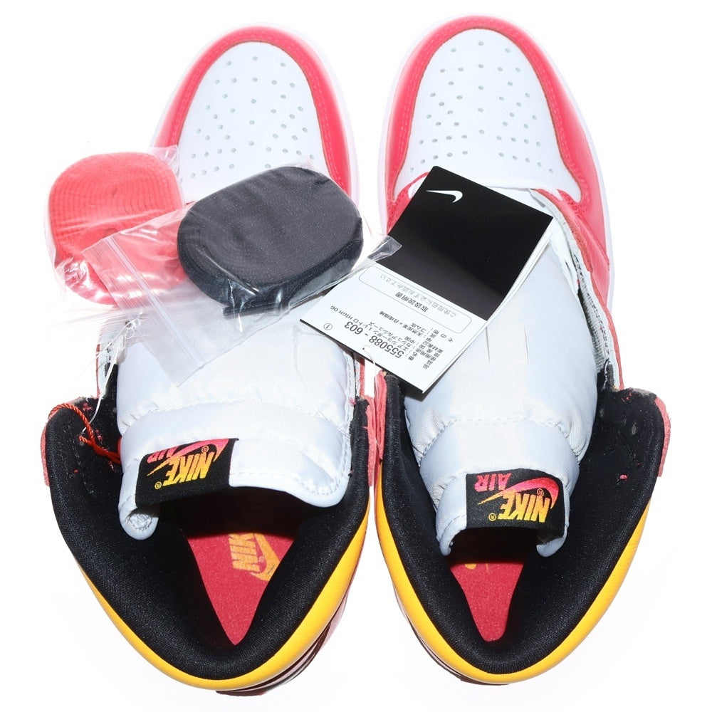 NIKE(ナイキ) AIR JORDAN 1 RETRO HIGH OG LIGHT FUSION RED エアジョーダン1 レトロ ライトフュージョン レッド ハイカットスニーカー US9.5/27.5cm 555088-603
