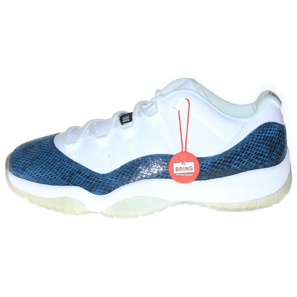 NIKE(ナイキ) AIR JORDAN 11 RETRO LOW LE SNAKESKIN エアジョーダン11 スネークスキン ローカットスニーカー ホワイト/ブルー US9/27cm CD6846-102