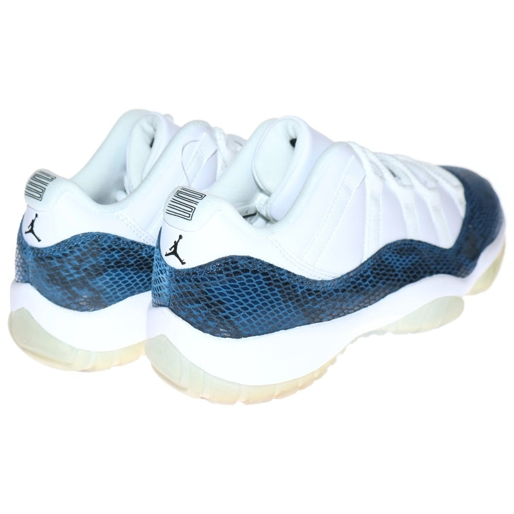 NIKE(ナイキ) AIR JORDAN 11 RETRO LOW LE SNAKESKIN エアジョーダン11 スネークスキン ローカットスニーカー ホワイト/ブルー US9/27cm CD6846-102