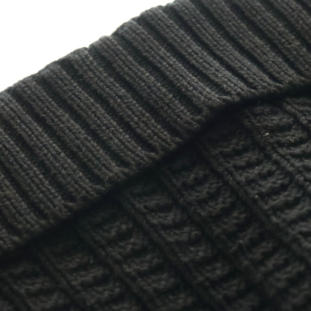 Maison Margiela 10(メゾン マルジェラ) 13AW 4ステッチ ケーブルニット帽 帽子 ブラック S50TC0004