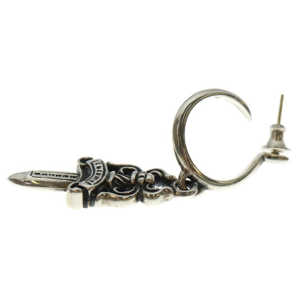 CHROME HEARTS(クロムハーツ) No5 DAGGER #5 ダガーフープ ピアス シルバー BCA106
