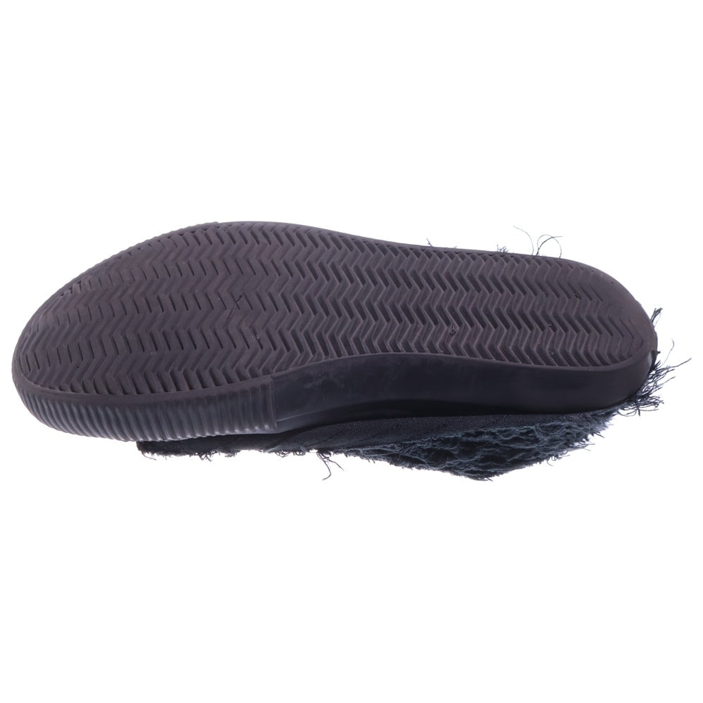 Y's(ワイズ) CUTTINGS CANVAS SNEAKER カッティングキャンバス ローカットスニーカー ブラック レディース