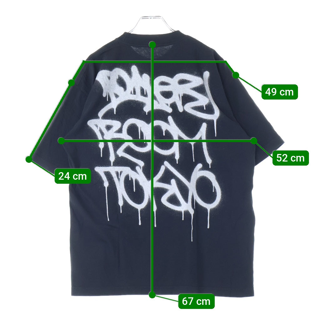 BOILER ROOM(ボイラールーム) BOILER ROOM ボイラールーム バックロゴ 半袖Tシャツ ブラック