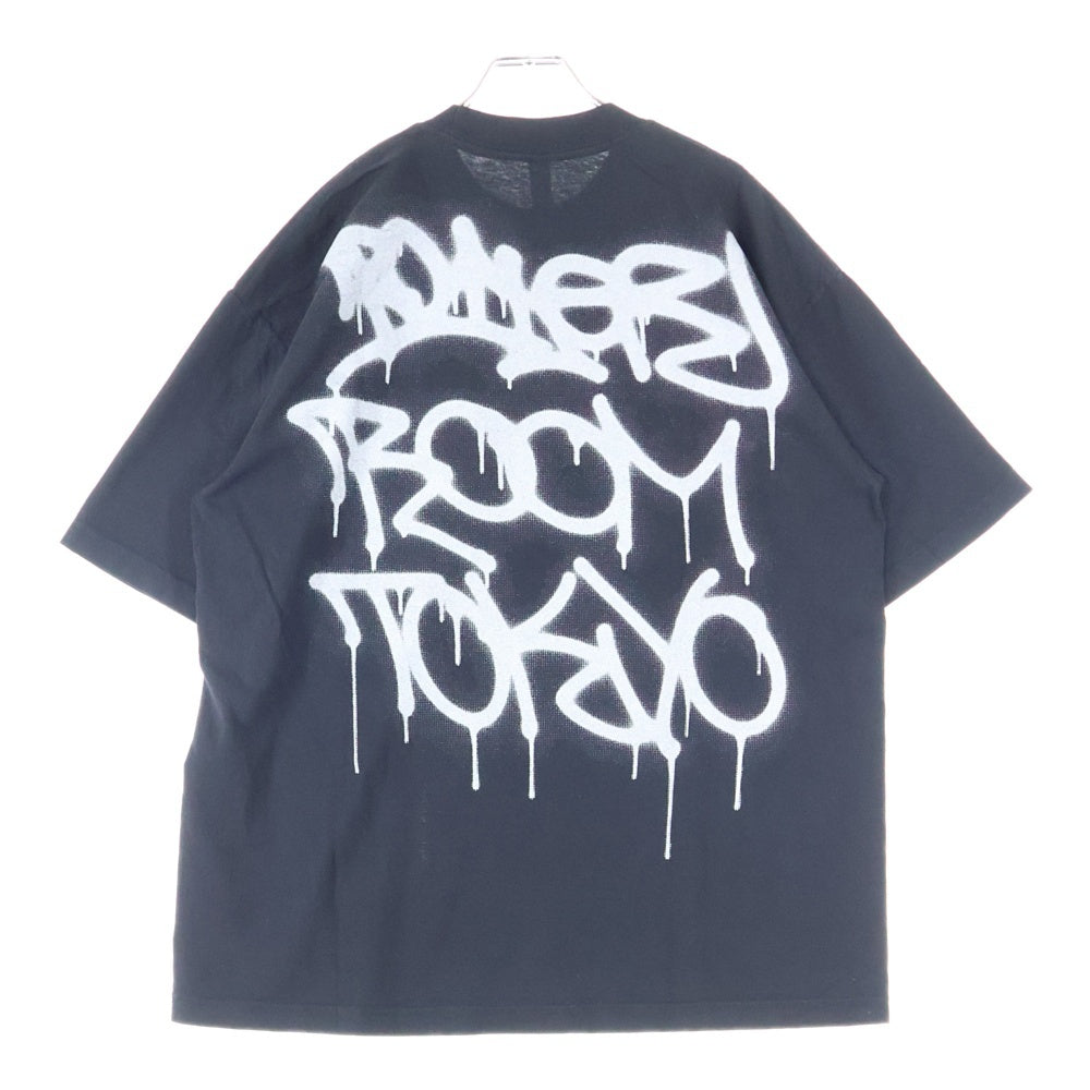 NO BRAND(ノーブランド) BOILER ROOM ボイラールーム バックロゴ 半袖Tシャツ ブラック