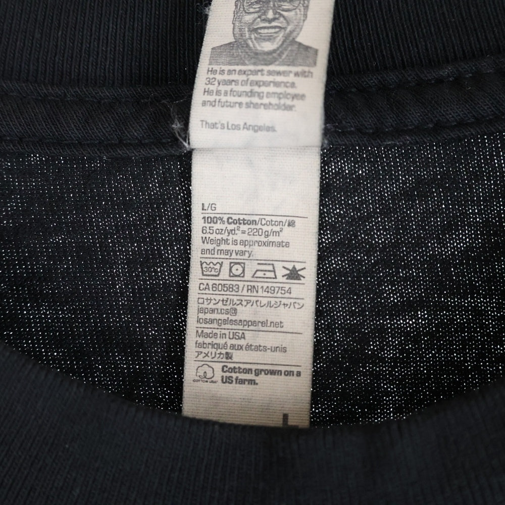 NO BRAND(ノーブランド) BOILER ROOM ボイラールーム バックロゴ 半袖Tシャツ ブラック