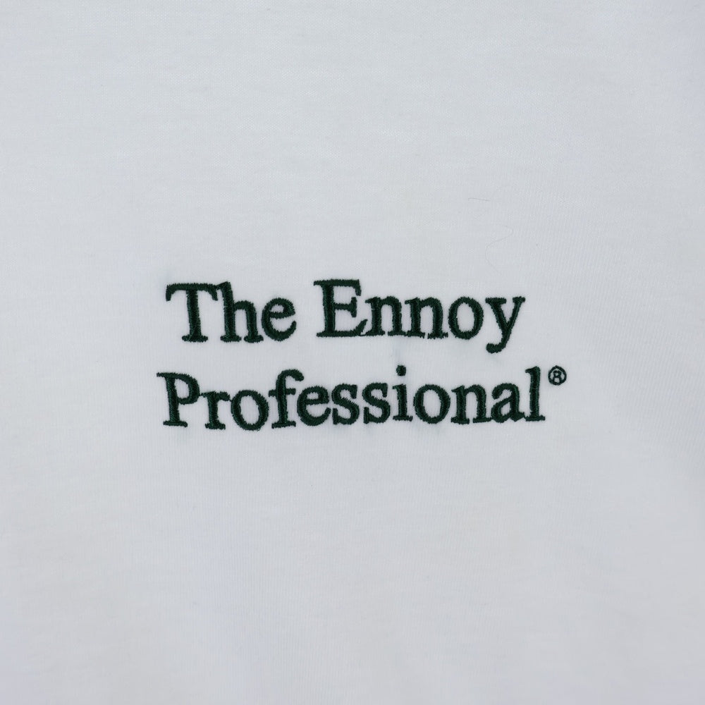 The Ennoy Professional(エンノイプロフェッショナル) ロゴ刺繍 半袖Tシャツ ホワイト SS21BRENCT02NTL