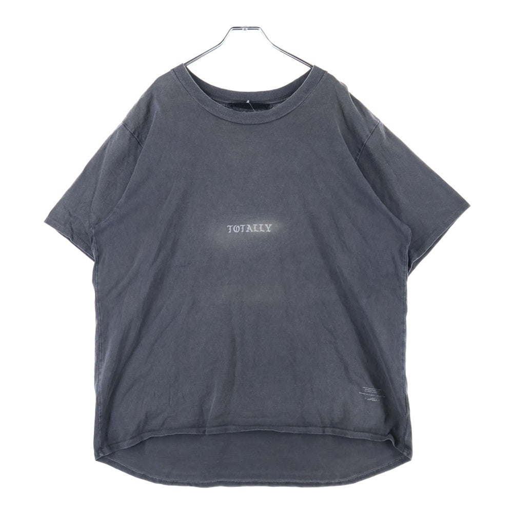 JUN / NAKAYAMA(ジュンナカヤマ) 24SS ヴィンテージ加工 バックプリント 半袖Tシャツ ブラック JN-SS24-010