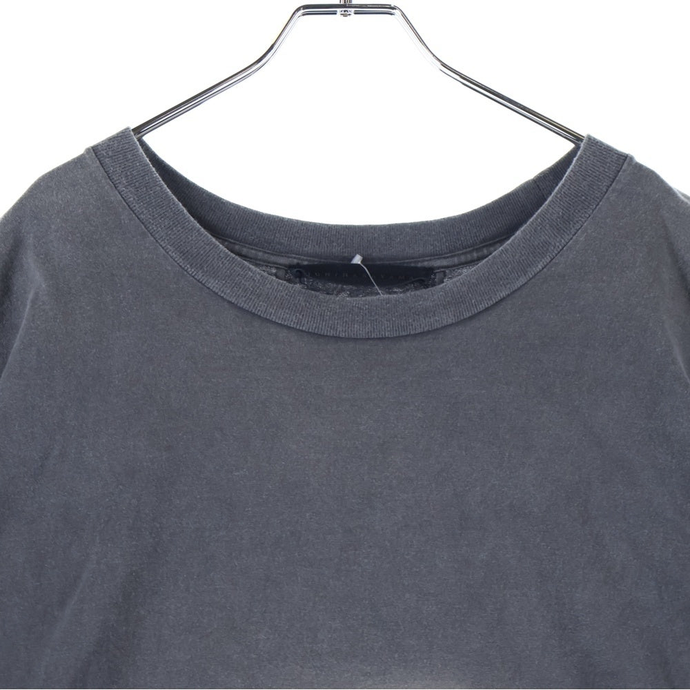 JUN / NAKAYAMA(ジュンナカヤマ) 24SS ヴィンテージ加工 バックプリント 半袖Tシャツ ブラック JN-SS24-010