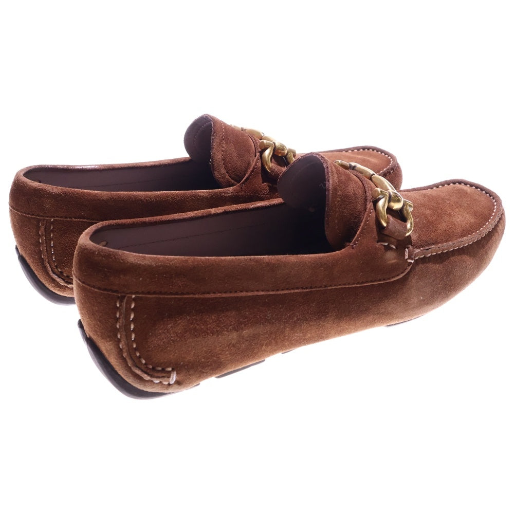 Salvatore Ferragamo(サルヴァトーレ フェラガモ) ホースビット スウェードレザーローファー スリッポン レディース ブラウン ZM 39915