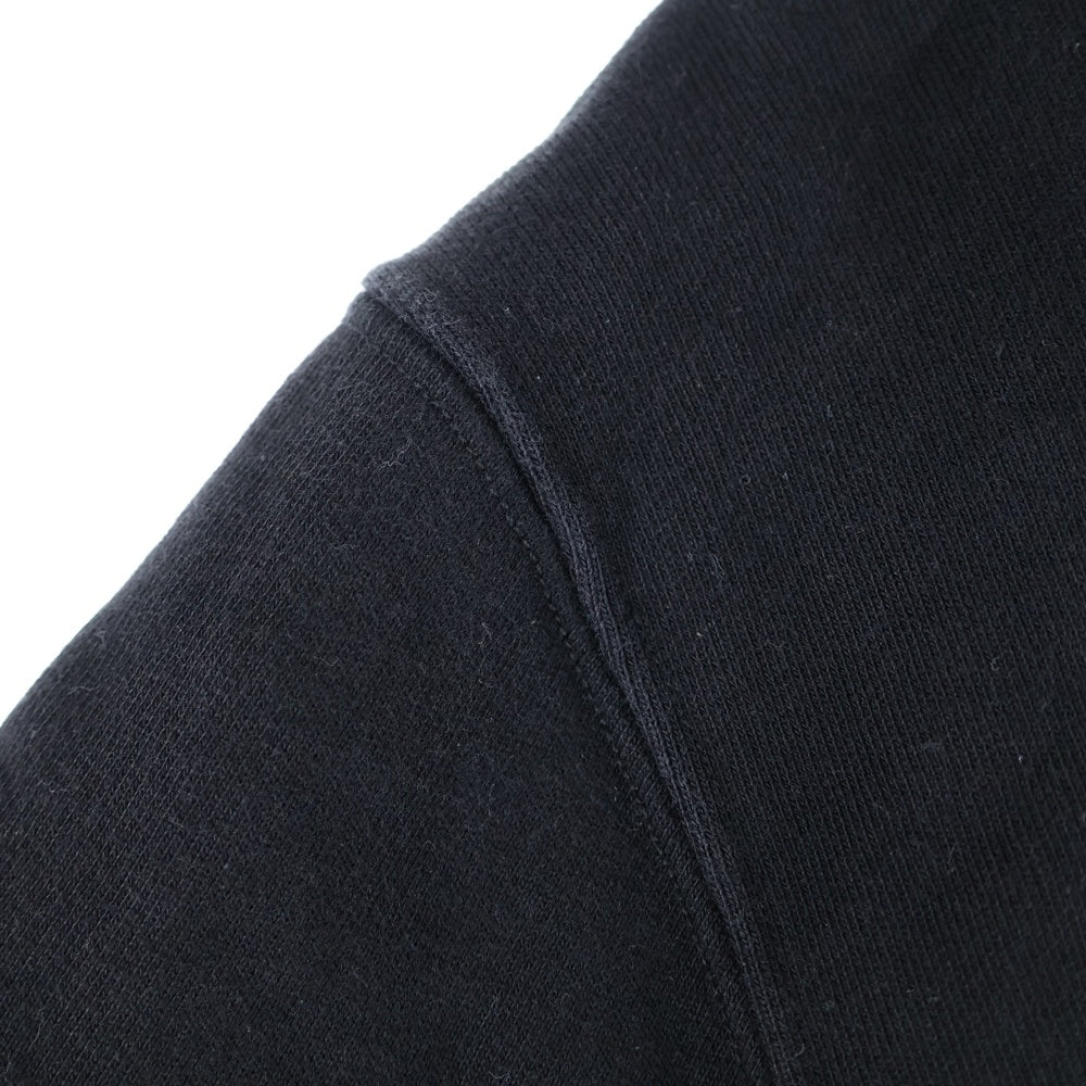 MSGM(エムエスジーエム) フロントロゴデザインプリント クルーネック カットソー スウェット トレーナー ブラック 2740MM178 195799-99