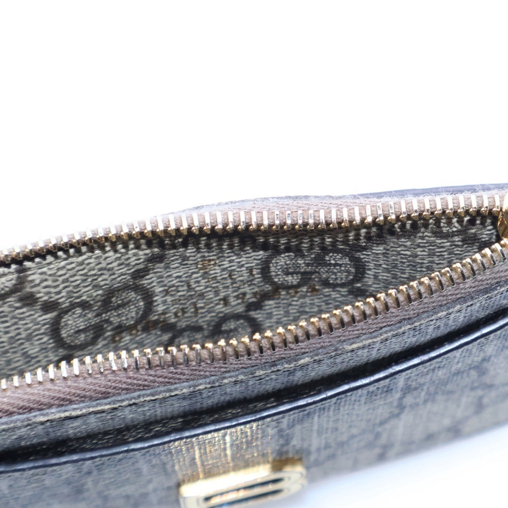 GUCCI(グッチ) ×BALENCIAGA バレンシアガ ザハッカープロジェクト GGスプリーム ロゴデザイン コンパクトウォレット カードケース ベージュ 681701