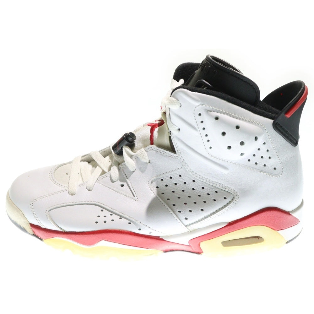 NIKE(ナイキ) 【観賞用 2010年製】 AIR JORDAN 6 RETRO BULLS エア ジョーダン6 ブルズ ハイカットスニーカー ホワイト SU9.5/27.5cm 384664-102