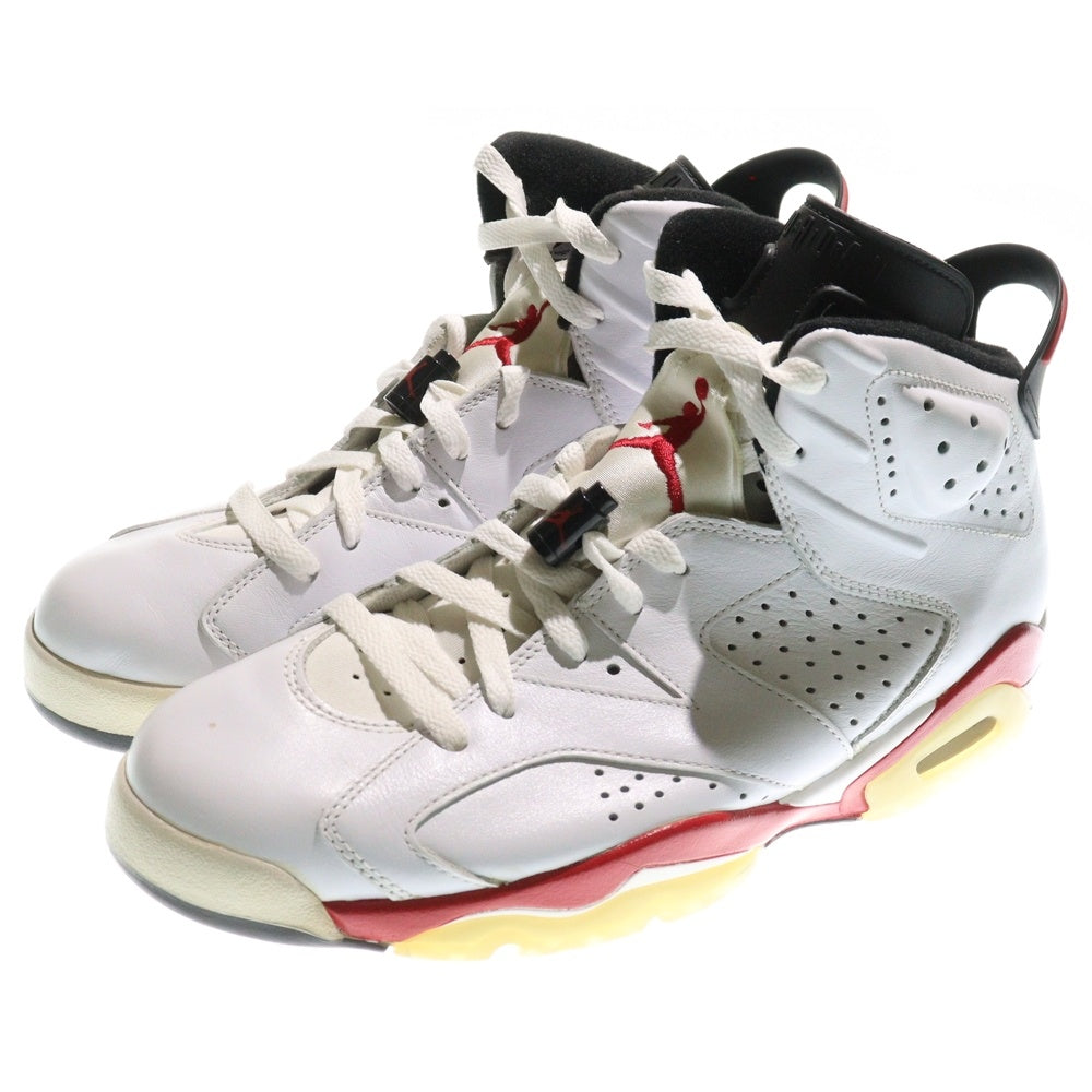 NIKE(ナイキ) 【観賞用 2010年製】 AIR JORDAN 6 RETRO BULLS エア ジョーダン6 ブルズ ハイカットスニーカー ホワイト SU9.5/27.5cm 384664-102
