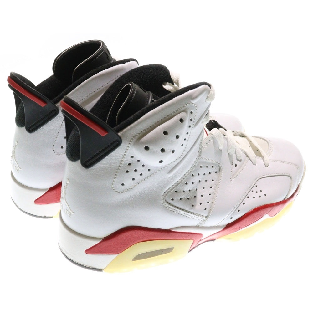 NIKE(ナイキ) 【観賞用 2010年製】 AIR JORDAN 6 RETRO BULLS エア ジョーダン6 ブルズ ハイカットスニーカー ホワイト SU9.5/27.5cm 384664-102