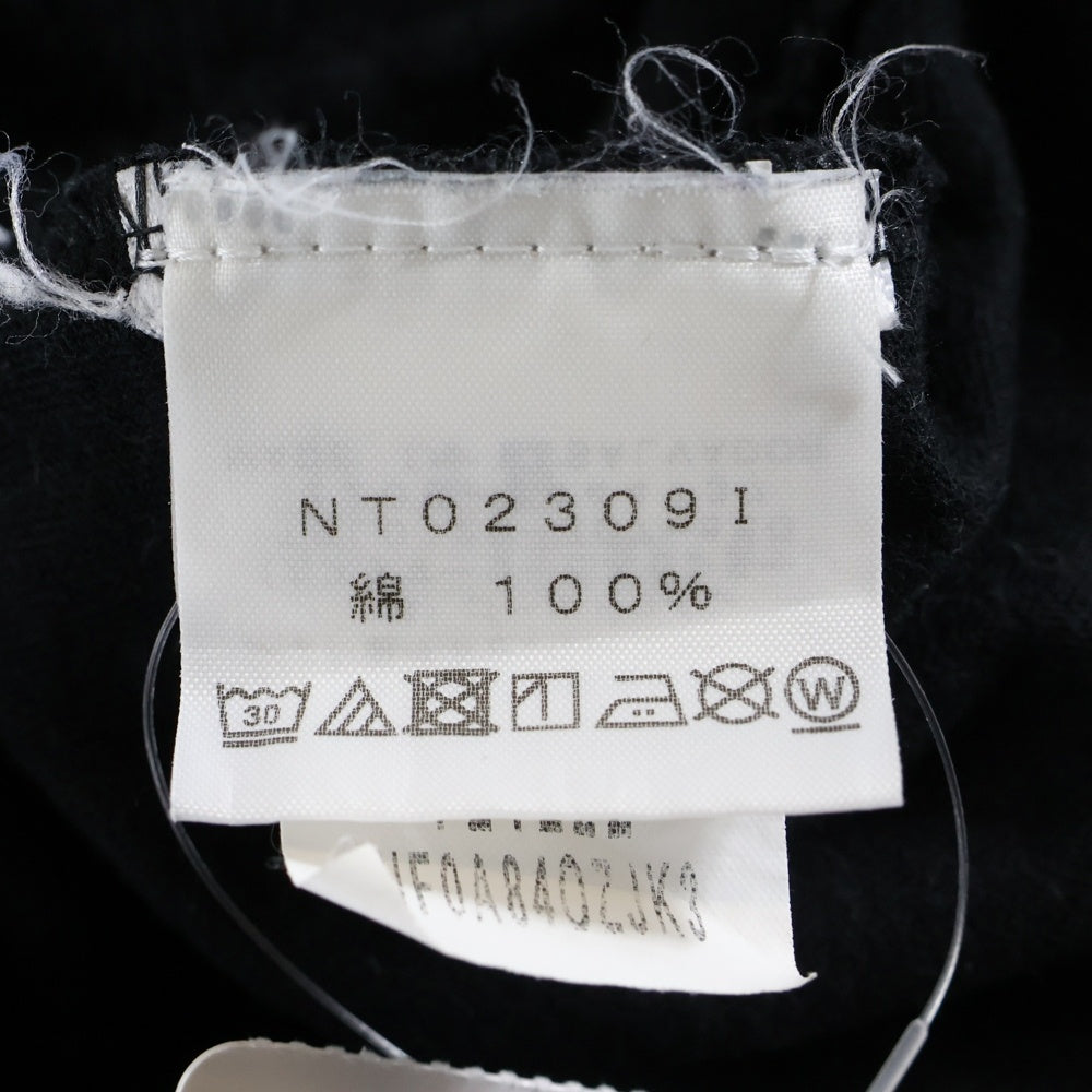 SUPREME(シュプリーム) 23SS ×THE NORTH FACE ノースフェイス 胸ロゴデザイン クルーネック カットソー 半袖Tシャツ ブラック NT02309I