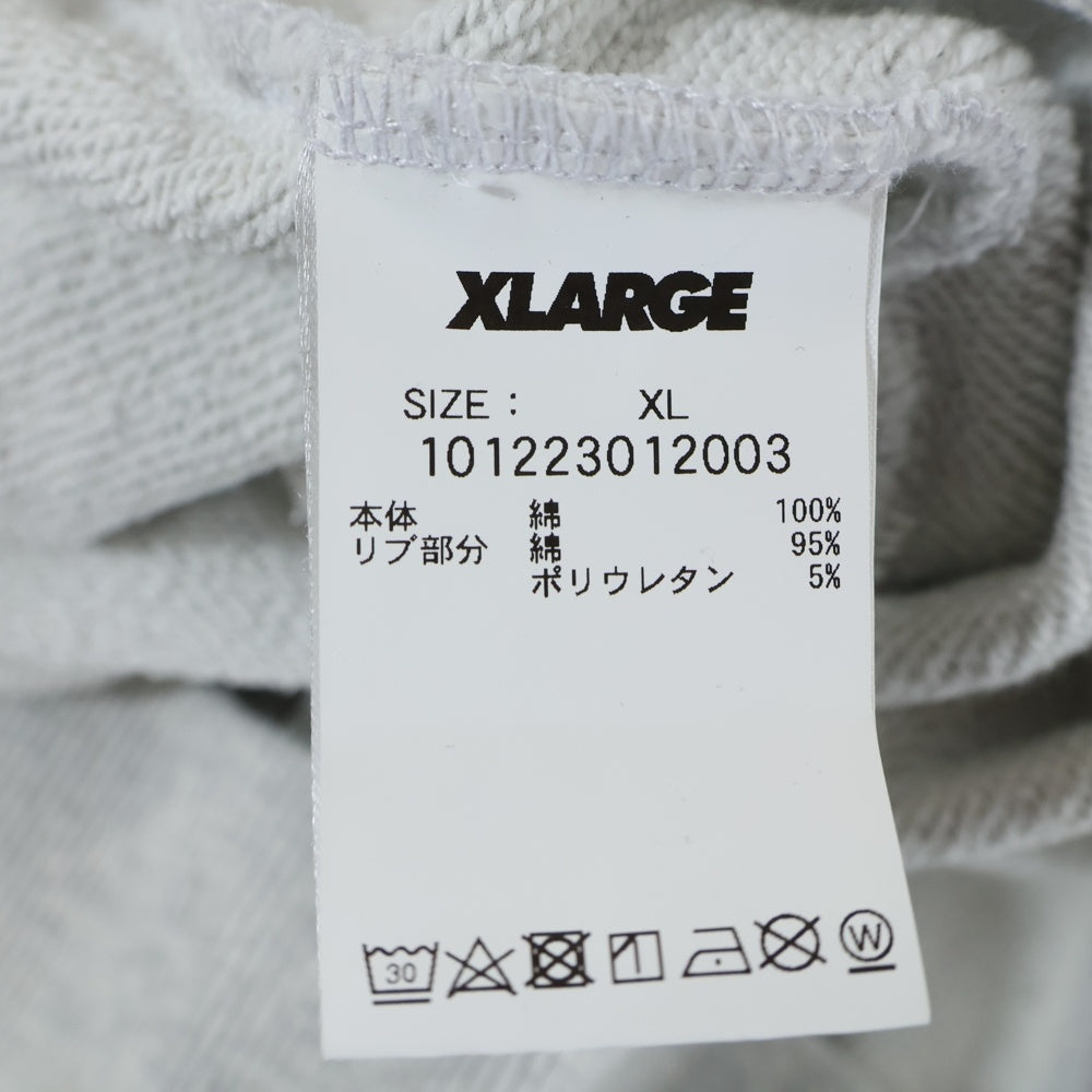 X-LARGE(エクストララージ) カレッジロゴデザイン コットン クルーネック カットソー スウェット トレーナー グレー 101223012003