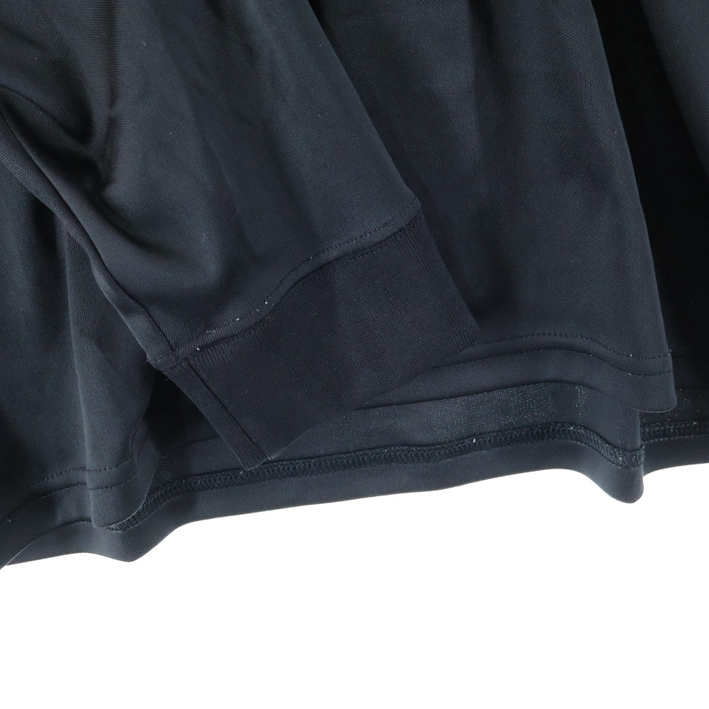 STUSSY(ステューシー) FOOT BALL POLO SLEEVE T-SHIRT フロントロゴデザイン フットボール ゲームシャツ ポロシャツ ブラック