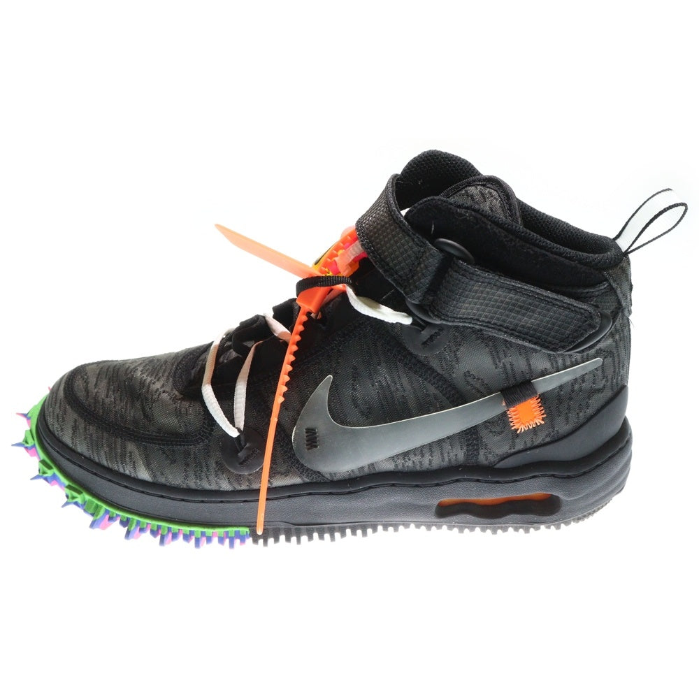 NIKE(ナイキ) ×Off-White AIR FORCE 1 MID オフホワイト エアフォース1 ミッドカットスニーカー レディース ブラック US11/29cm DO6290-001
