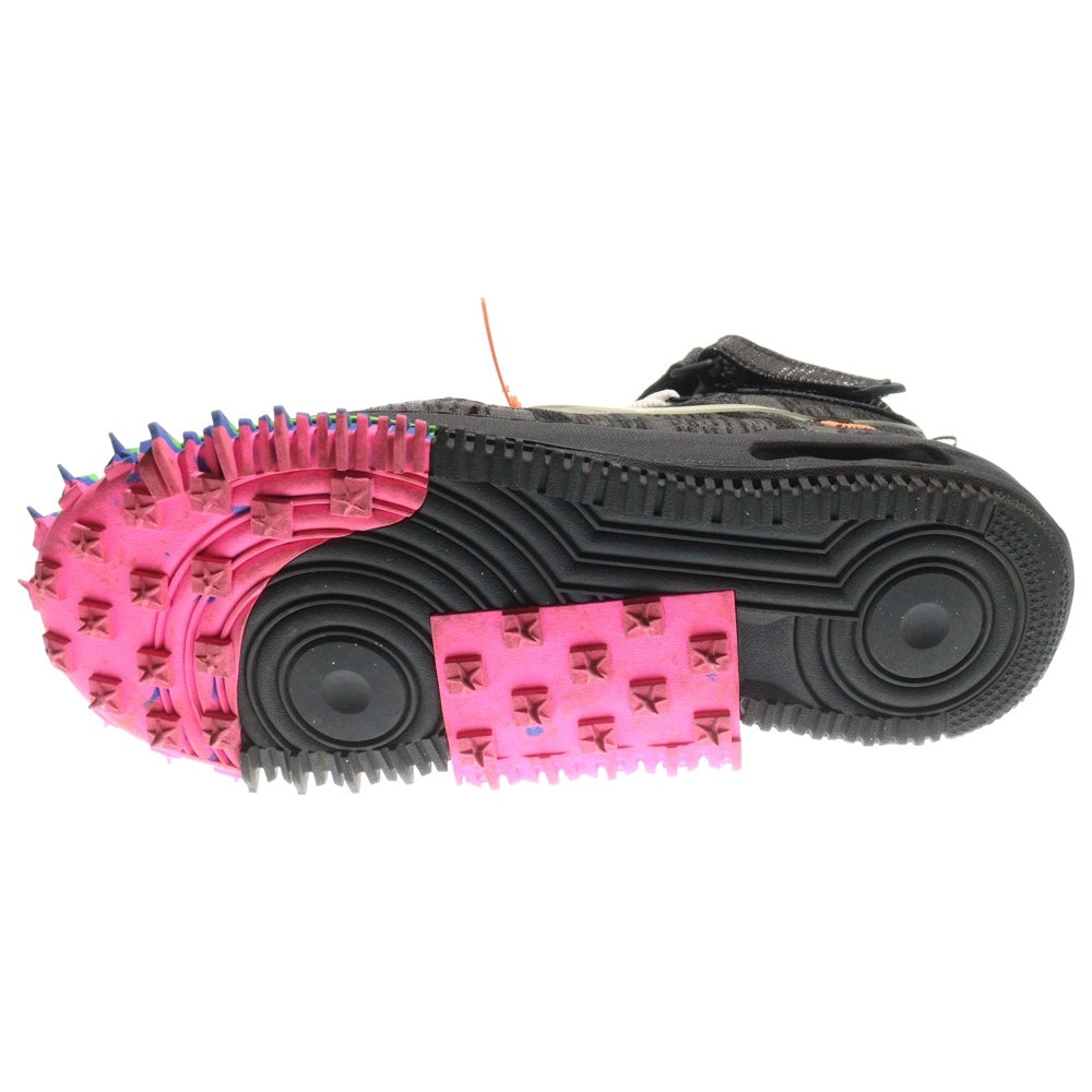 NIKE(ナイキ) ×Off-White AIR FORCE 1 MID オフホワイト エアフォース1 ミッドカットスニーカー レディース ブラック US11/29cm DO6290-001