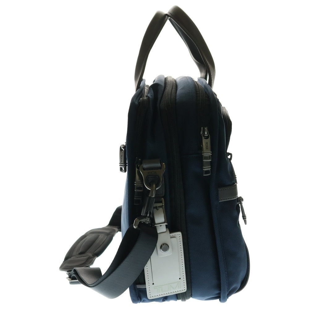 TUMI(トゥミ) ALPHA 3 アルファ 3 エクスパンダブル オーガナイザー ラップトップ ブリーフ 2WAY マルチポケット ショルダー ハンドバッグ ネイビー TUM0020
