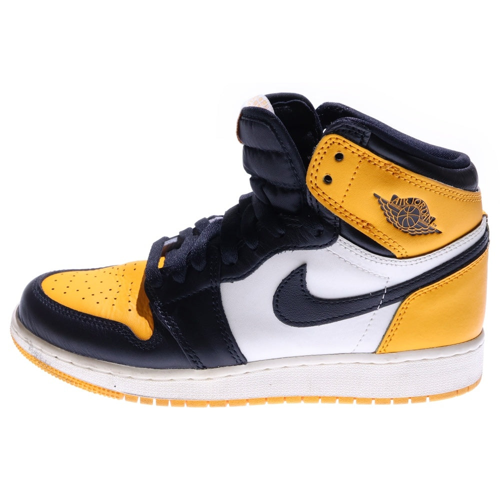 NIKE(ナイキ) AIR JORDAN 1 RETRO HIGH OG TAXI エアジョーダン 1 レトロ ハイカットスニーカー レディース イエロー/ブラック US6Y/24cm 575441-711