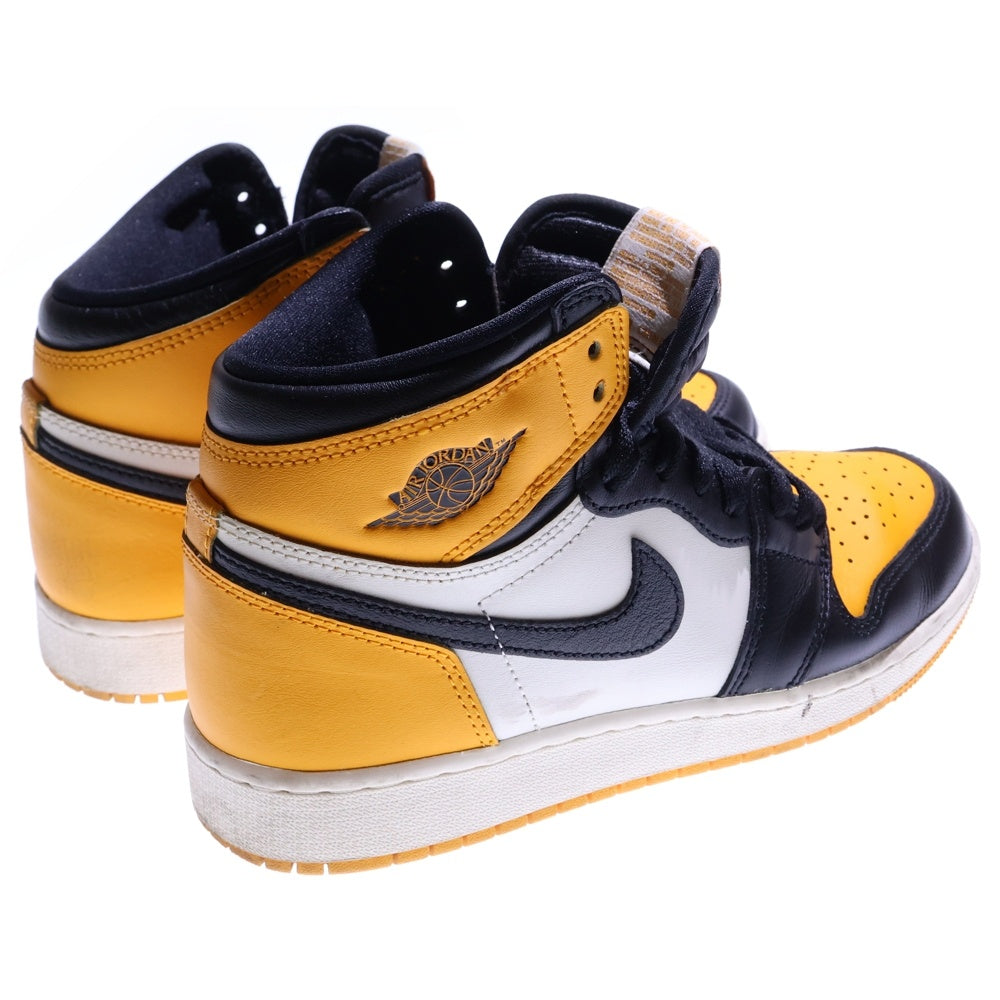 NIKE(ナイキ) AIR JORDAN 1 RETRO HIGH OG TAXI エアジョーダン 1 レトロ ハイカットスニーカー レディース イエロー/ブラック US6Y/24cm 575441-711