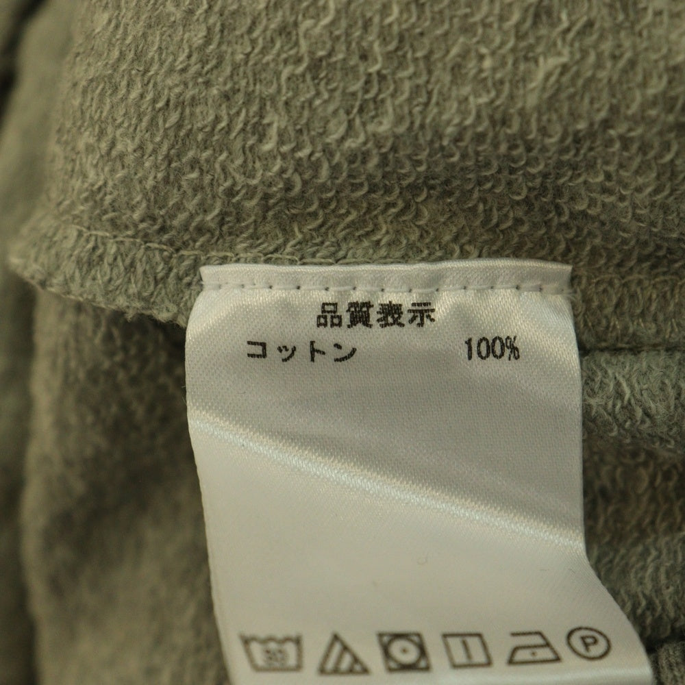 WILLY CHAVARRIA(ウィリーチャバリア) 胸ジップポケット ハーフジップ オーバーサイズ 半袖Tシャツ グレー