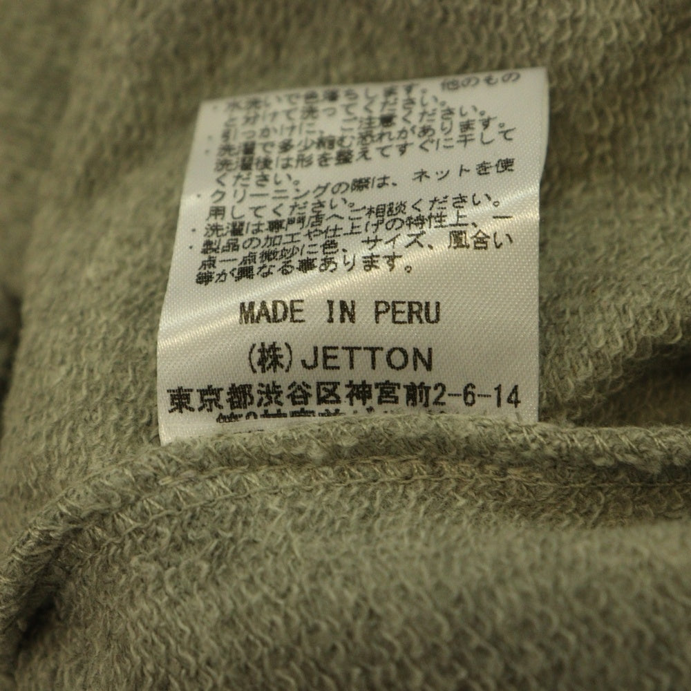 WILLY CHAVARRIA(ウィリーチャバリア) 胸ジップポケット ハーフジップ オーバーサイズ 半袖Tシャツ グレー