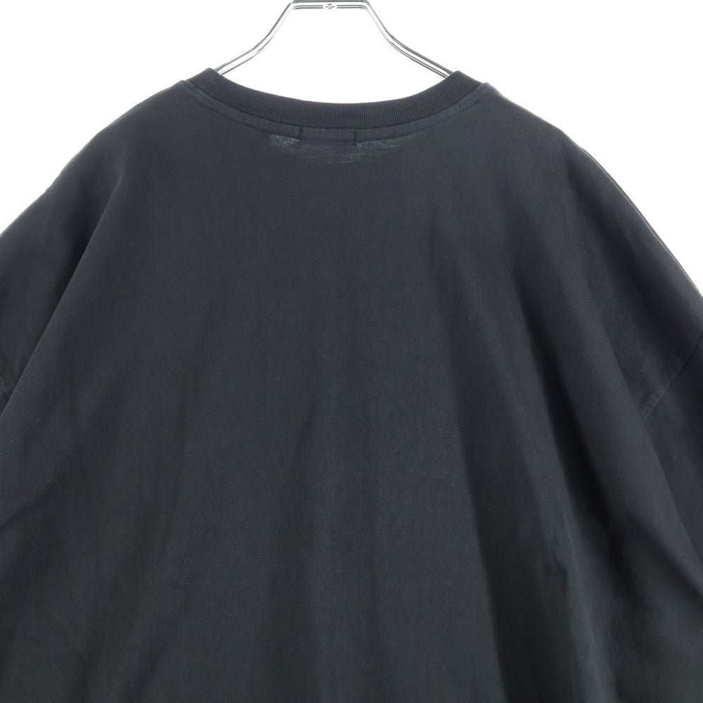 WILLY CHAVARRIA(ウィリーチャバリア) オーバーサイズ クルーネック カットソー 半袖Tシャツ ブラック