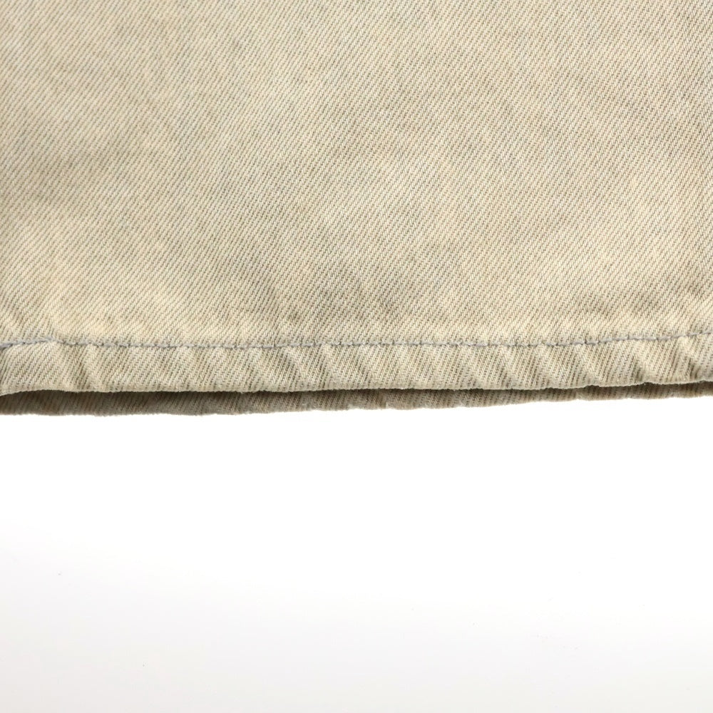 eytys(エイティーズ) ロゴデザインバッグポケット マルチポケット ボタンフライ デニムパンツ ホワイト A039002