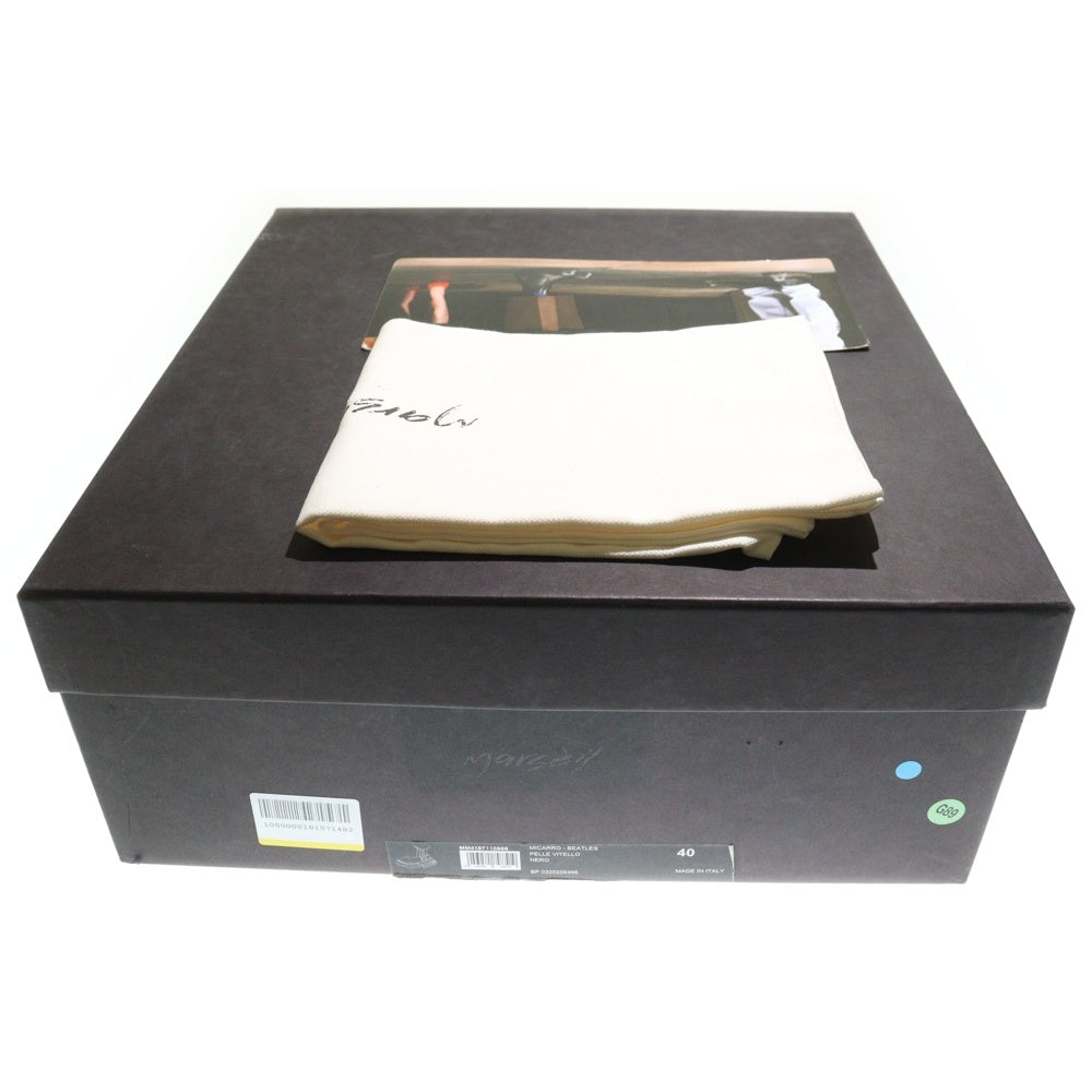 marsell(マルセル) PELLE VITELLO ペッレ ヴィテッロ レザー サイドゴアブーツ ブラック