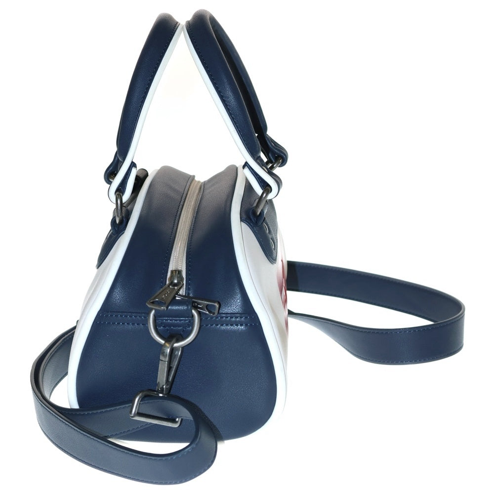 DIESEL(ディーゼル) NERI S ネリ エス 2WAY レザーショルダーバッグ ハンドバッグ ネイビー/ホワイト