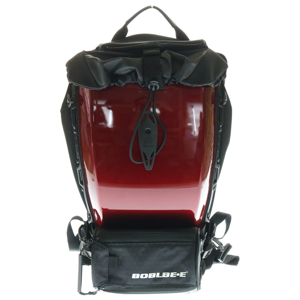 NO BRAND(ノーブランド) BOBLBEE (ボブルビー) ロゴプリント メタリック マウンテンリュックサック バックパック レッド/ブラック