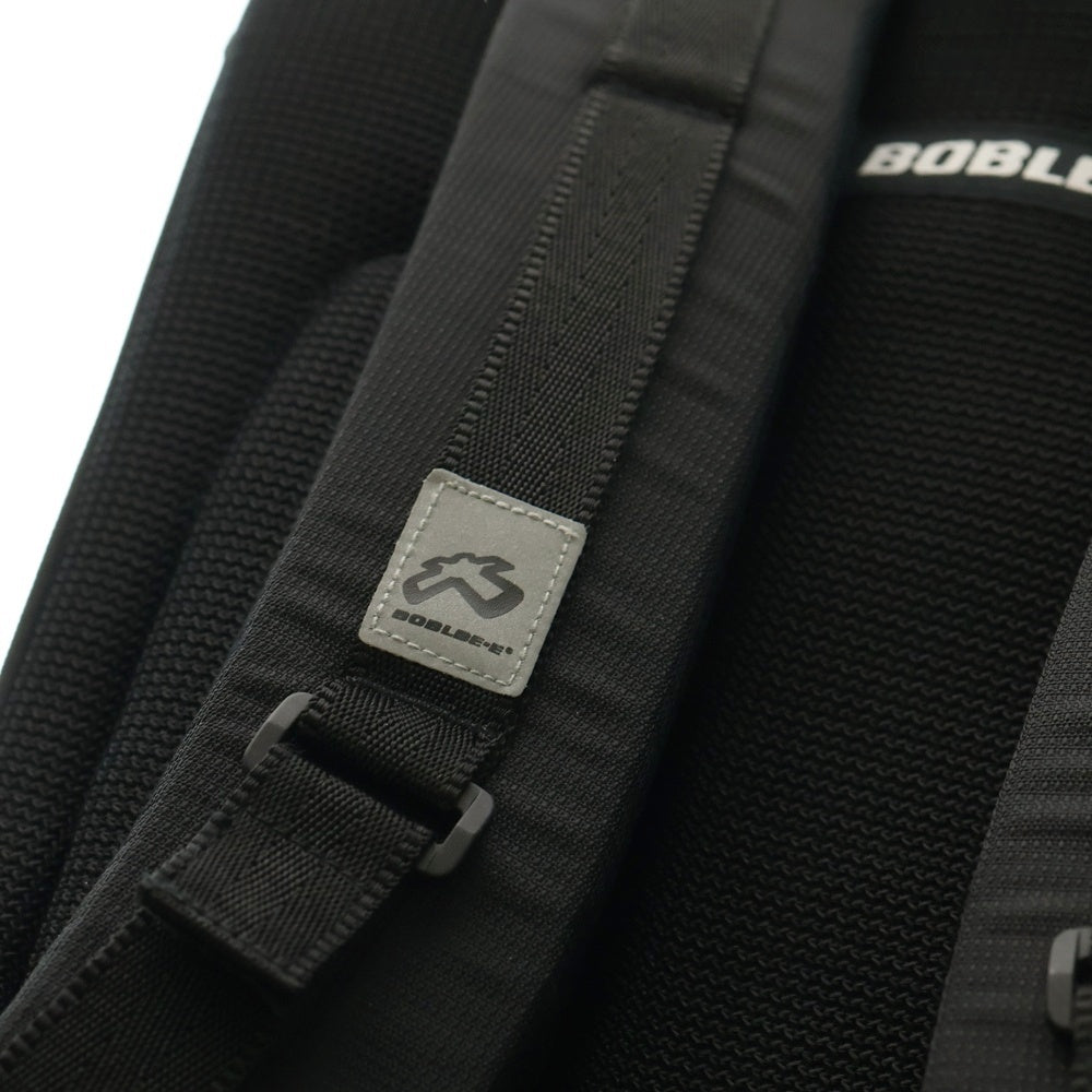 NO BRAND(ノーブランド) BOBLBEE (ボブルビー) ロゴプリント メタリック マウンテンリュックサック バックパック レッド/ブラック