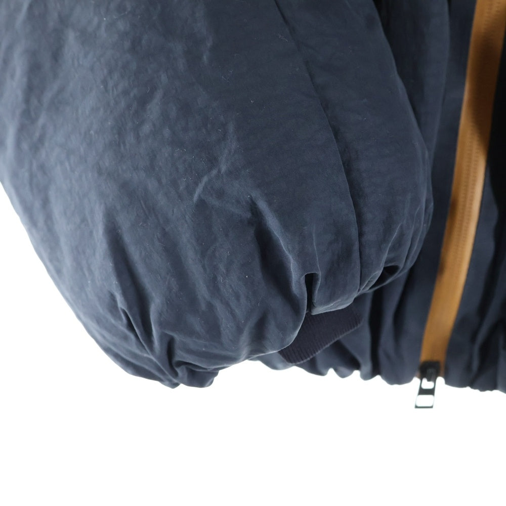 LOEWE(ロエベ) ×ON Puffer Jacket オン ロゴデザイン ナイロン パファー ジップアップ フーデッドジャケット パーカー ネイビー 1ME12660553