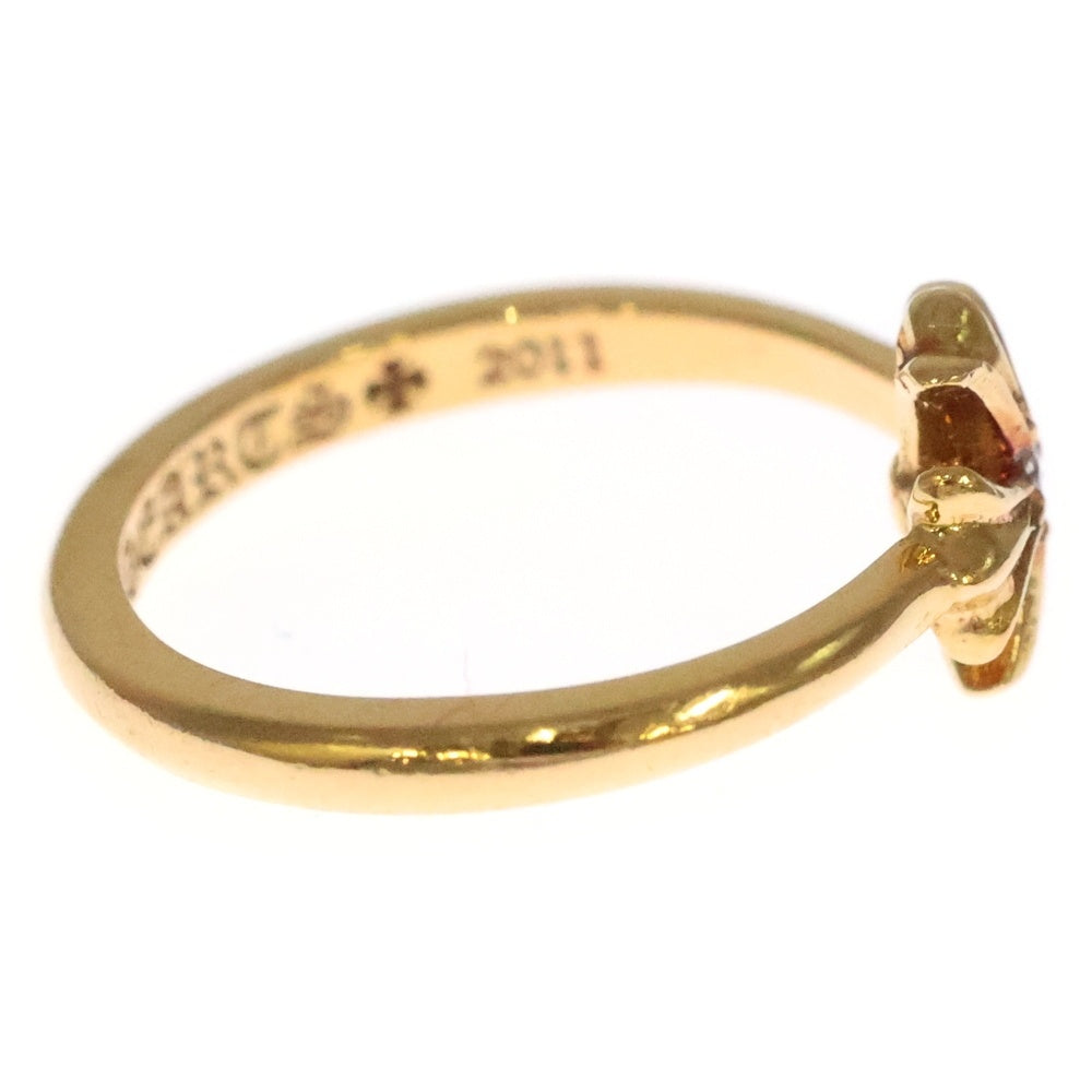 CHROME HEARTS(クロムハーツ) 22K BUBBLGM CH PLS DIA 22KバブルガムCHプラス 1ダイヤ ゴールドリング