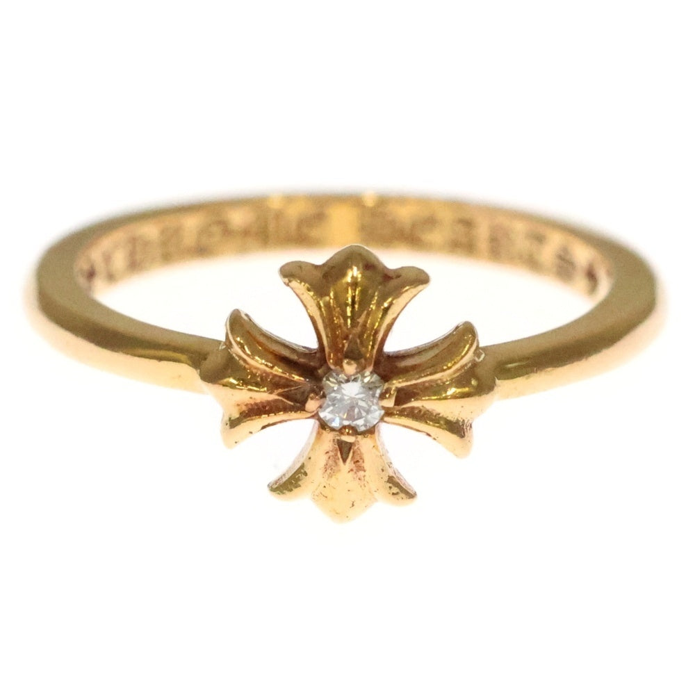 CHROME HEARTS(クロムハーツ) 22K BUBBLGM CH PLS DIA 22KバブルガムCHプラス 1ダイヤ ゴールドリング