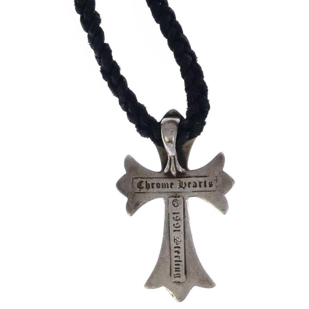 CHROME HEARTS(クロムハーツ) CH CRS SMLスモールCHクロス BC ボロチップブレイド ネックレス シルバー BCA220