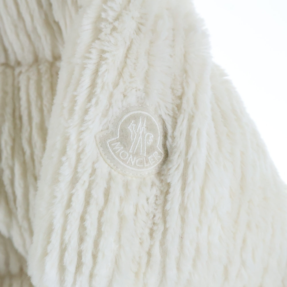 MONCLER(モンクレール) 22AW DAOS ダオス スナップボタン ブラッシュド フーデットダウンジャケット ホワイト レディース H20931A00146