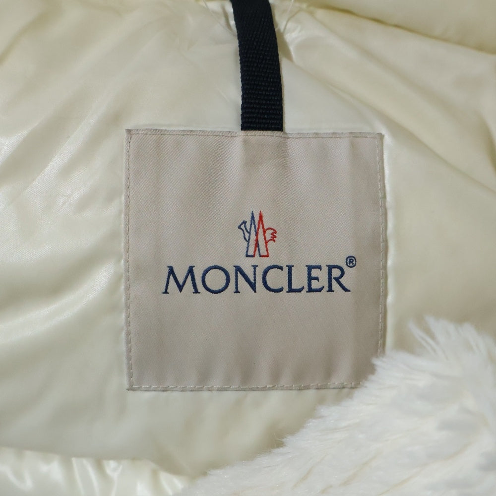 MONCLER(モンクレール) 22AW DAOS ダオス スナップボタン ブラッシュド フーデットダウンジャケット ホワイト レディース H20931A00146