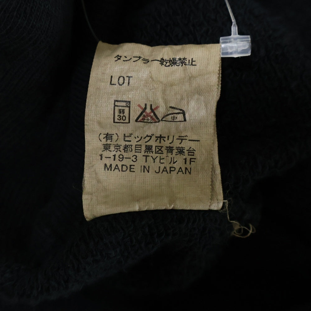 T.M.T(ティーエムティー) YOURS フロントロゴデザイン カンガルーポケット フーデッド スウェット パーカー ブラック