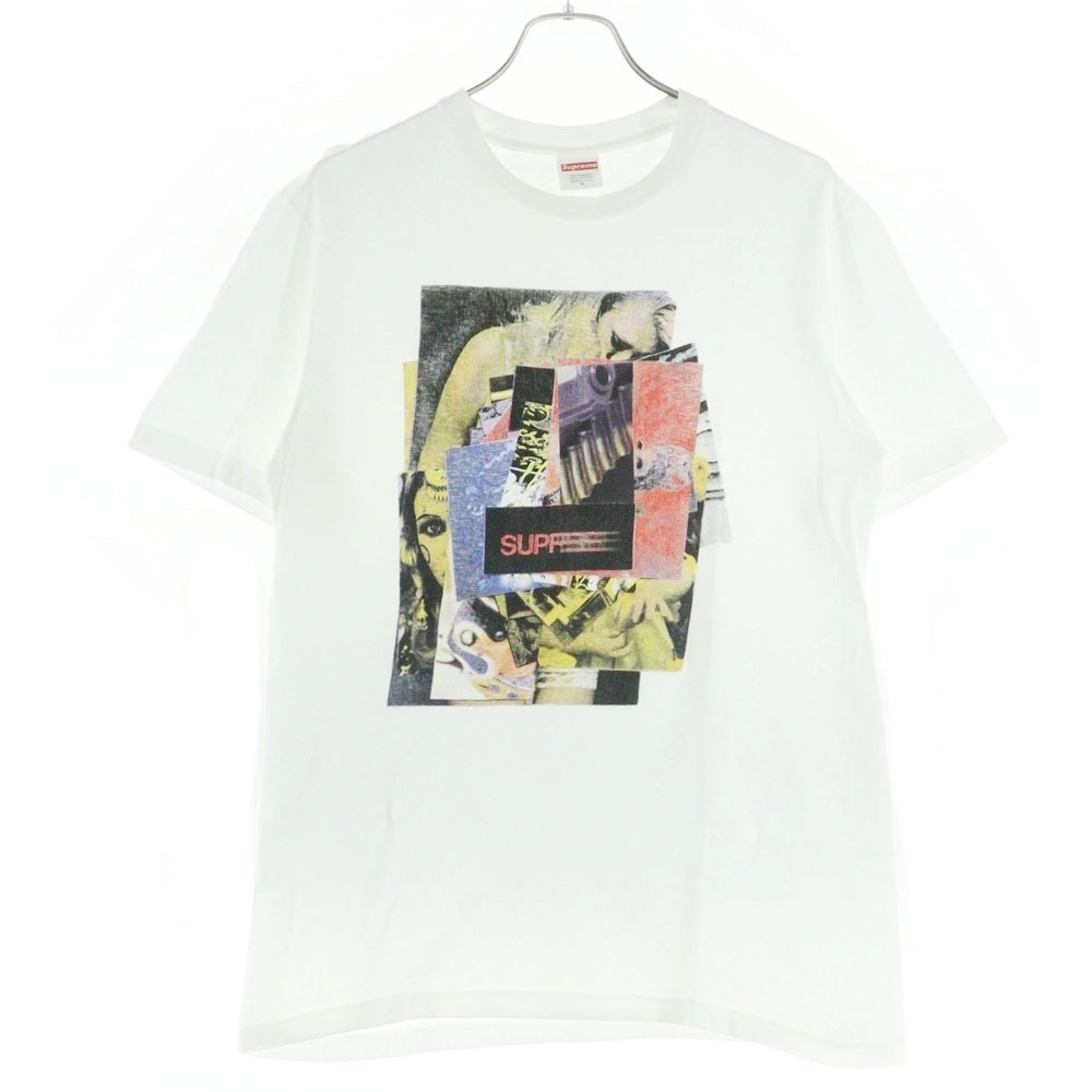 SUPREME(シュプリーム) 21AW Stack Tee スタック クルーネック カットソー 半袖Tシャツ ホワイト