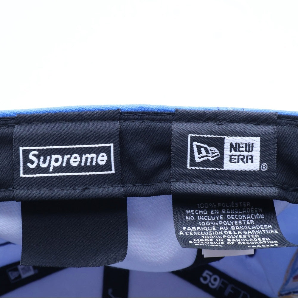 SUPREME(シュプリーム) 23SS × NEW ERA Gradient Box Logo ニューエラ グラディエント ボックス ロゴ ベースボールキャップ 帽子 ブルー