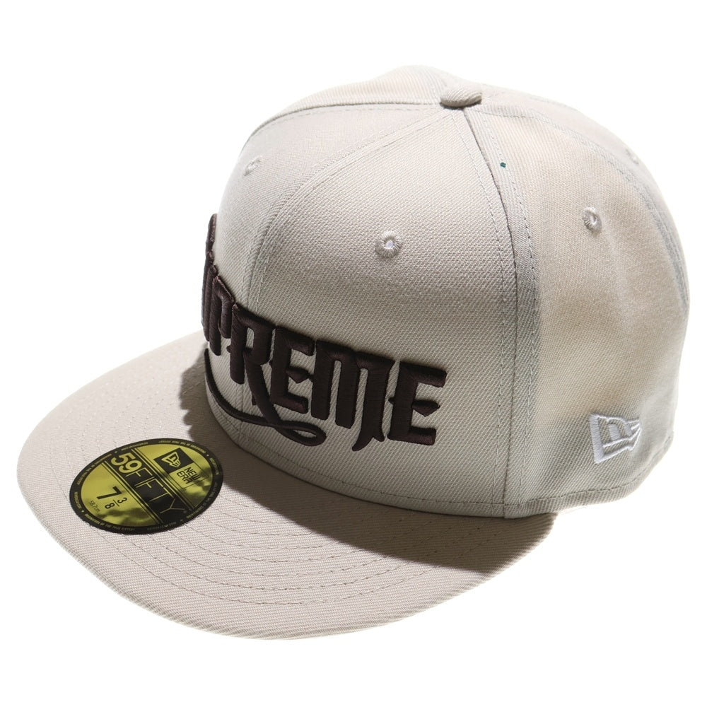 SUPREME(シュプリーム) 24AW × NEW ERA Mister Cartoon ミスター カートゥーン アート ロゴ ベースボールキャップ 帽子 ベージュ