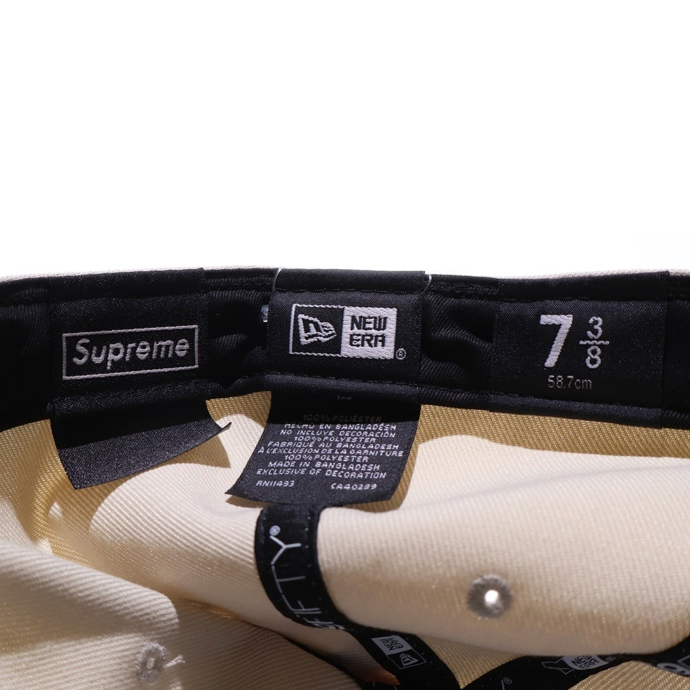 SUPREME(シュプリーム) 24AW × NEW ERA Mister Cartoon ミスター カートゥーン アート ロゴ ベースボールキャップ 帽子 ベージュ